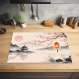 Zon - Japans - Traditioneel Inductie beschermer vinyl 3mm klein -sfeer5