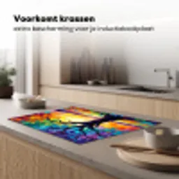 Boom - Landschap - Natuur - Abstract - Kleurrijk Inductie beschermer vinyl 3mm klein -sfeer1