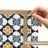 Klassiek - Geometrisch - Blauw Light Box met batterij (Wandlamp) middel 907 -USP_websiteprintNL