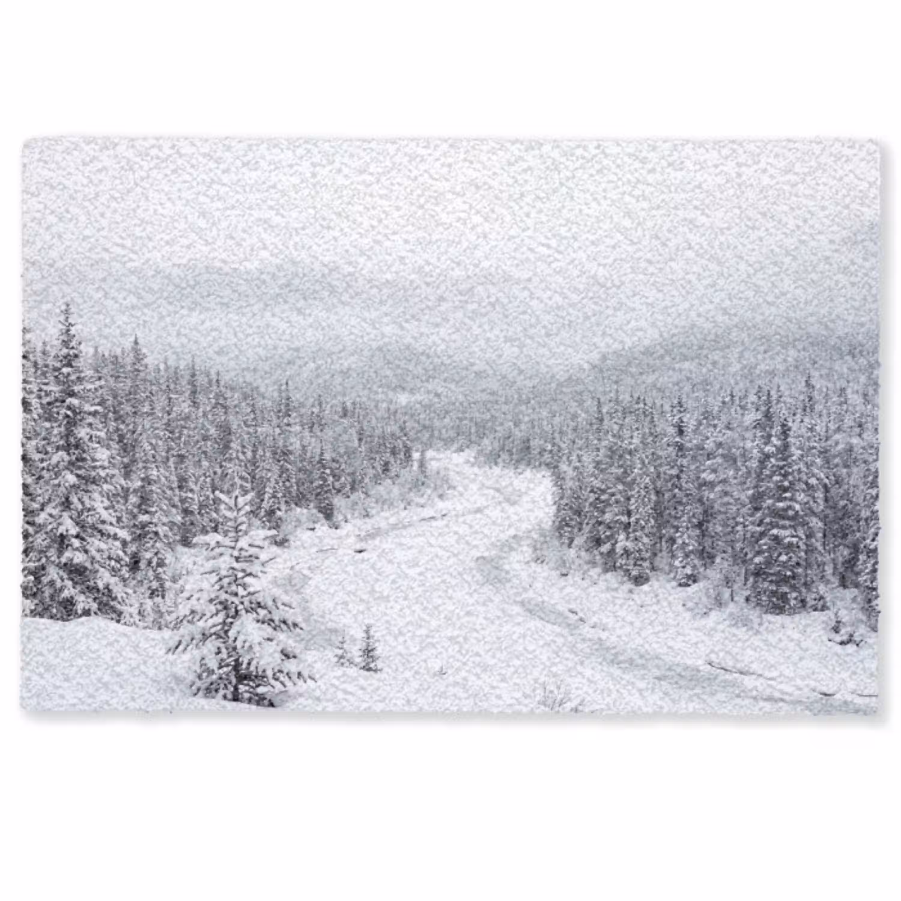Rivier - Bevroren - Landschap - Winter Deurmat klein -zkaufland3d