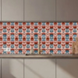 Vintage - Motief - Kleurrijk keuken achterwand 2 middel 871 zz_3dshopping