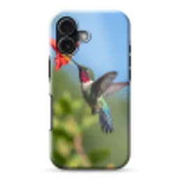 Kolibrie - Bloem - Natuur - Groen Toughcase MagSafe Apple iPhone 17 klein -3d