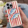 Vissen - Verticale strepen - Blauw - Rood Hoesje iPhone 16 Pro Max met koord klein -sfeer3