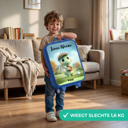 Golf - Dino - Groen Kinderkoffer - Blauw klein -sfeer2_NL