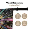 Explosie - Goud - Kleurrijk - Abstract Wandkleed katoen klein -sfeer2