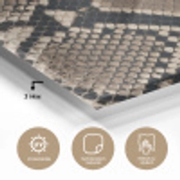 Slangenprint - Python - Bruin plexiglas 5mm klein -wsfeer2_DE