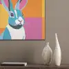 Haas - Kleurvakken - Oren - Roze PET vilt klein -sfeer6_closeup