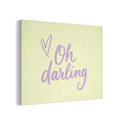 Oh darling - Geel - Hart PET vilt klein -3d