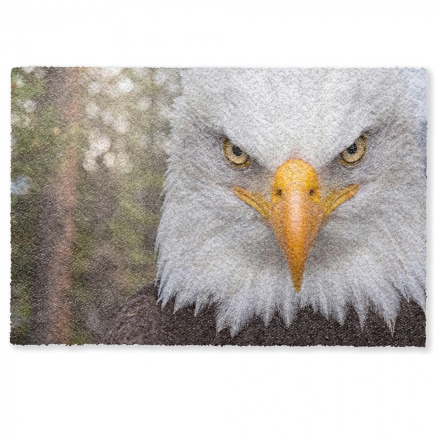 Amerikaans - Zeearend - Portret - Geel Deurmat klein -zkaufland3d