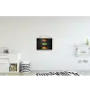 Kruiden - Lepel - Specerijen - Zwart - Italiaans textielposter latten blank klein -kinderkamer
