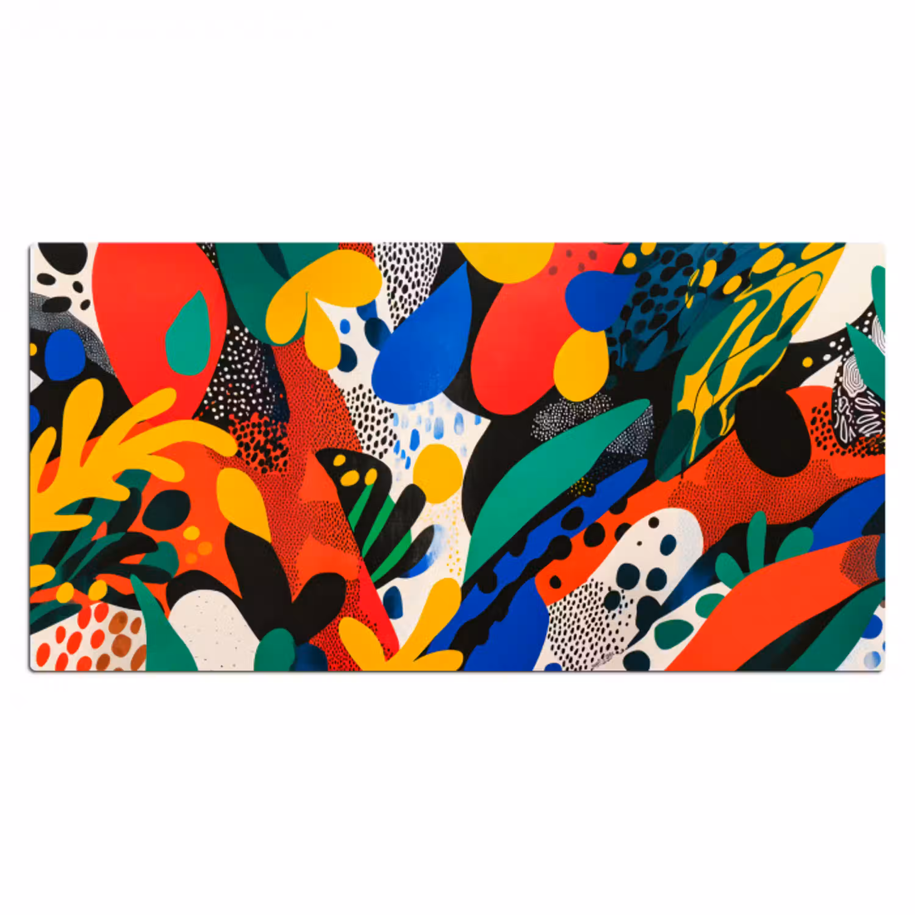 Abstract - Planten - Vormen - Kleurrijk Muismat XXL klein -3d_leeg