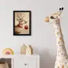 Kerst - Hert - Gewei - Kerstbal - Rendier fotolijst zwart zonder passe partout klein -usfeer4_kinderkamer