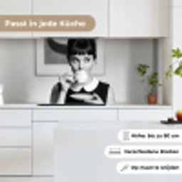 Portret - Thee - Vrouw keuken achterwand 2 middel -sfeer4_DE