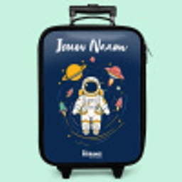 Astronaut - Planeet - Sterren - Raket Kinderkoffer - Zwart klein -zzz_website3d_nbs2