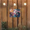 Bloemen - Tak - Artistiek - Roze tuinposter los doek klein -sfeer1