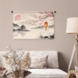 Zon - Japans - Traditioneel Wandkleed katoen middel -sfeer4