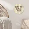 Buiten - Quote - Strepen - Zomer Wandcirkel plexiglas klein -sfeer5