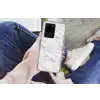 Marmer - Wit - Grijsgroen Telefoonhoesje Samsung Galaxy S20 Ultra klein 358 -handS20Ultra