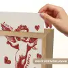 Cupido - Hartjes - Rood - Klassiek Light Box met kabel (Wandlamp) klein -USP_websiteprintNL