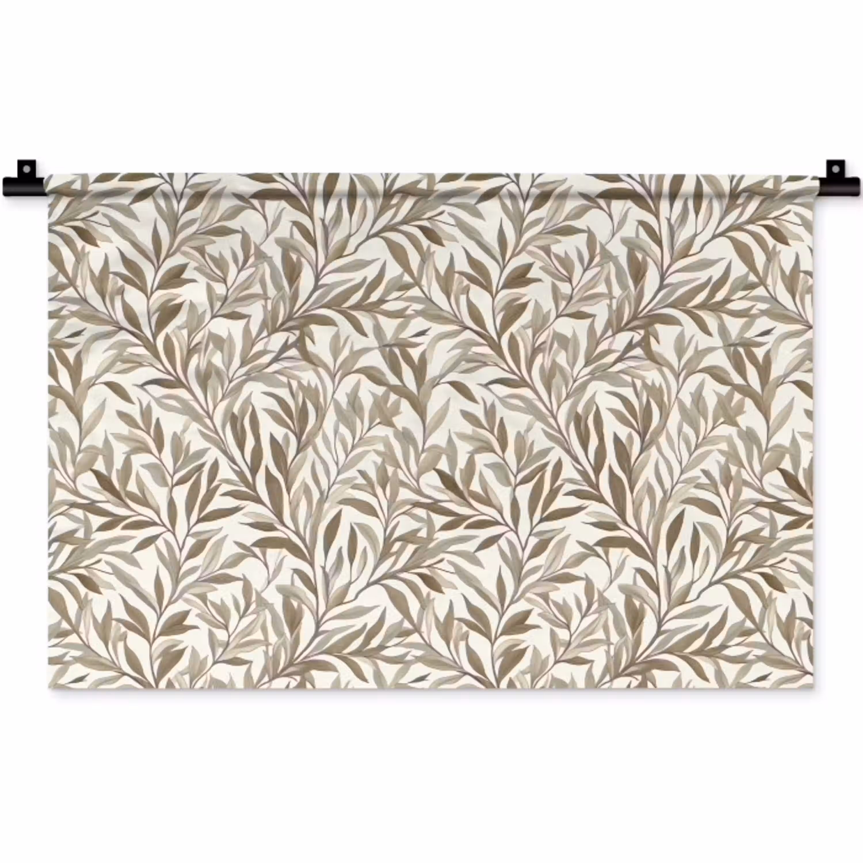 Takken - Botanisch - Taupe Wandkleed katoen klein 269 -zz3d