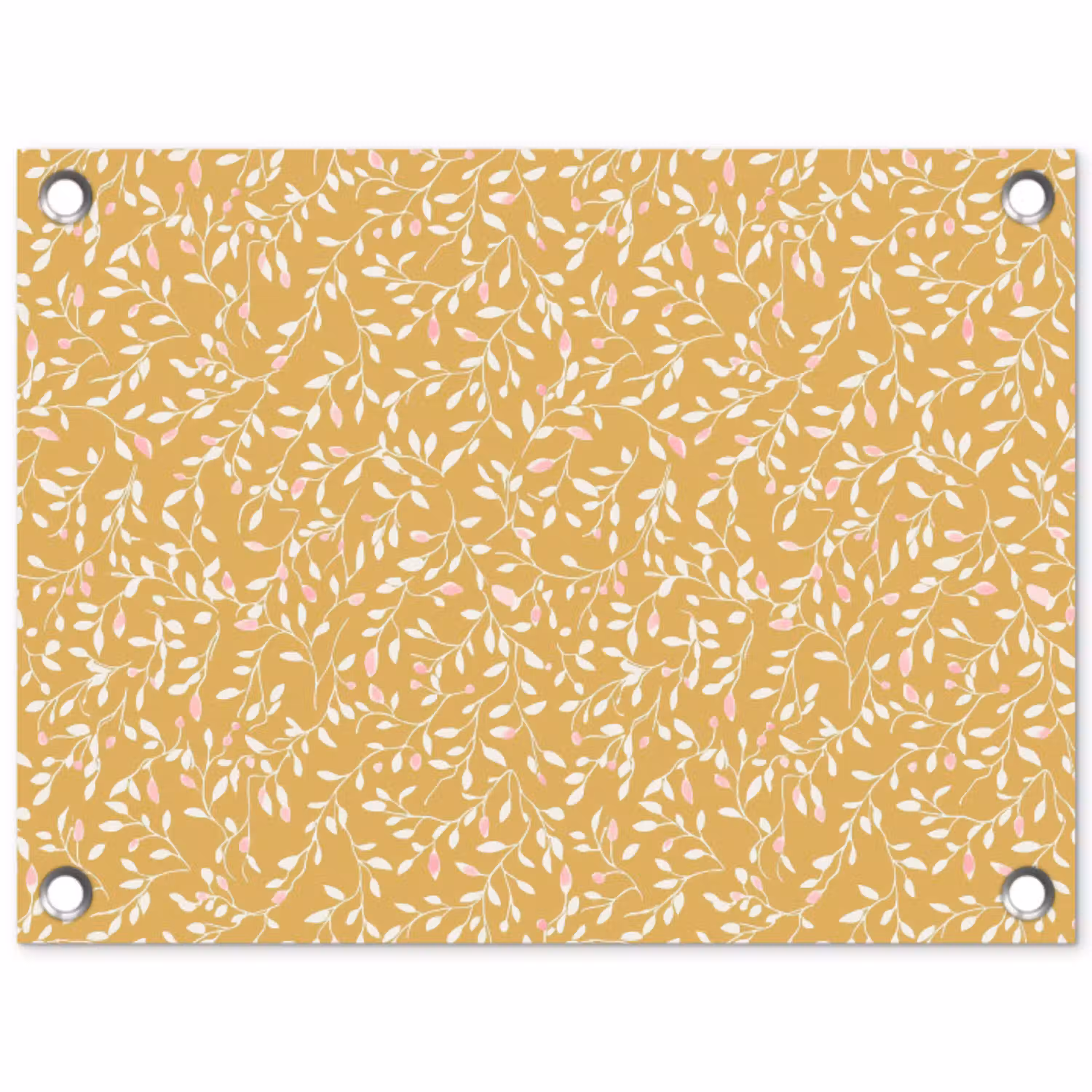 Takjes - Patroon - Oker tuinposter los doek klein 239 -3d