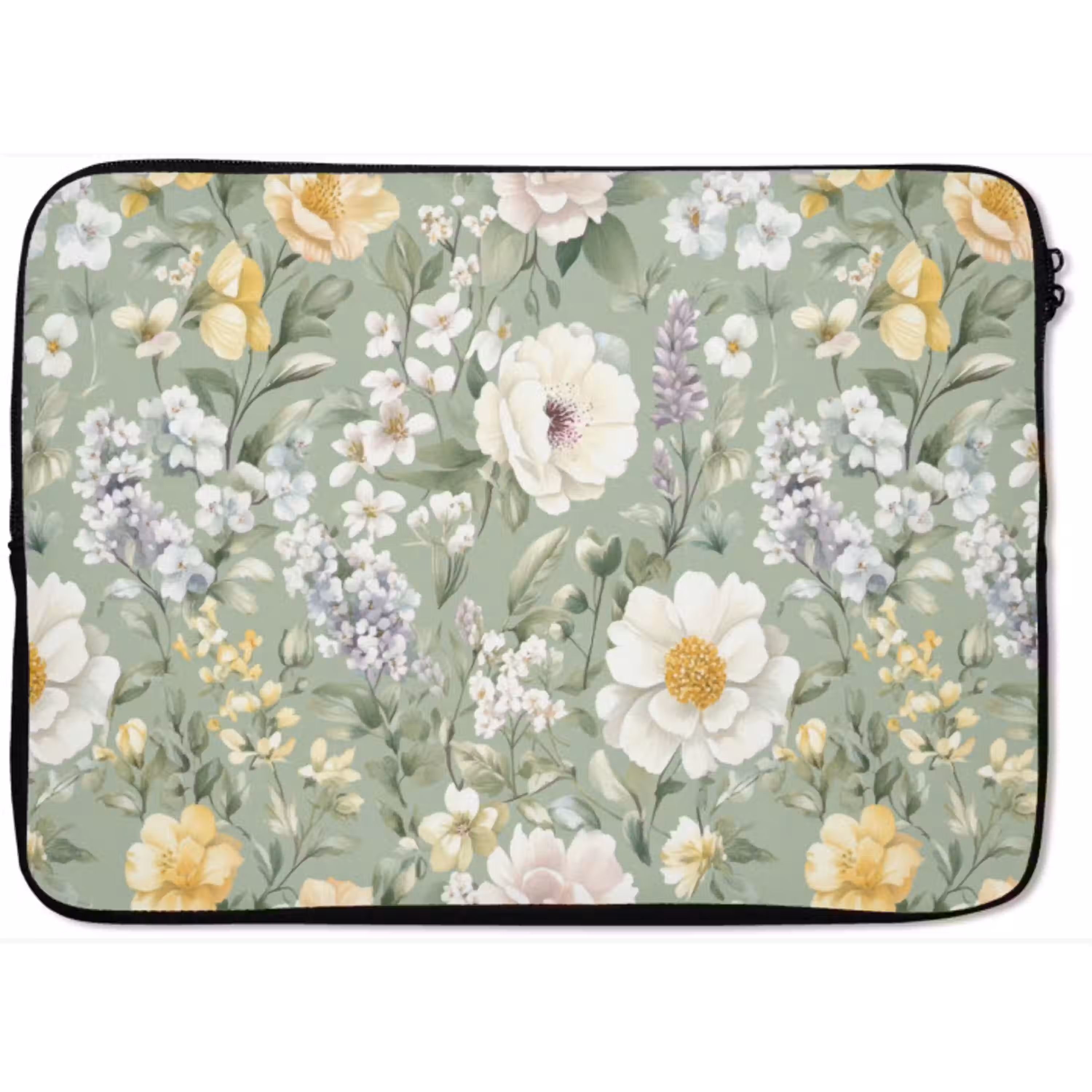 Klassiek - Bloemenpatroon - Kleurrijk laptophoes neopreen klein 279 -zkaufland3dotto