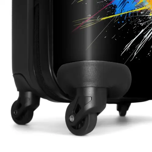 Volleybal met graffiti NBS - Handbagage koffer - Kinderen Unisex middel -wiel