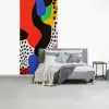 Abstract - Vormen - Kleuren - Stippen fotobehang vinyl groot -slaapkamer