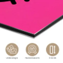 Minimalistisch - Oog - Roze aluminium wit klein -closeup_NL