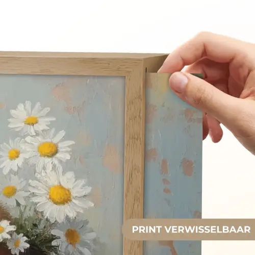 Bloempot - Kuiken - Bloemetjes Light Box met batterij (Wandlamp) middel -USP_websiteprintNL