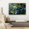 Blauwe bessen - Dauwdruppels - Natuurlijk licht canvas 2cm klein -sfeer6