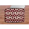 Rood - Druppelpatroon - Grafisch laptophoes neopreen klein 279 -tafel