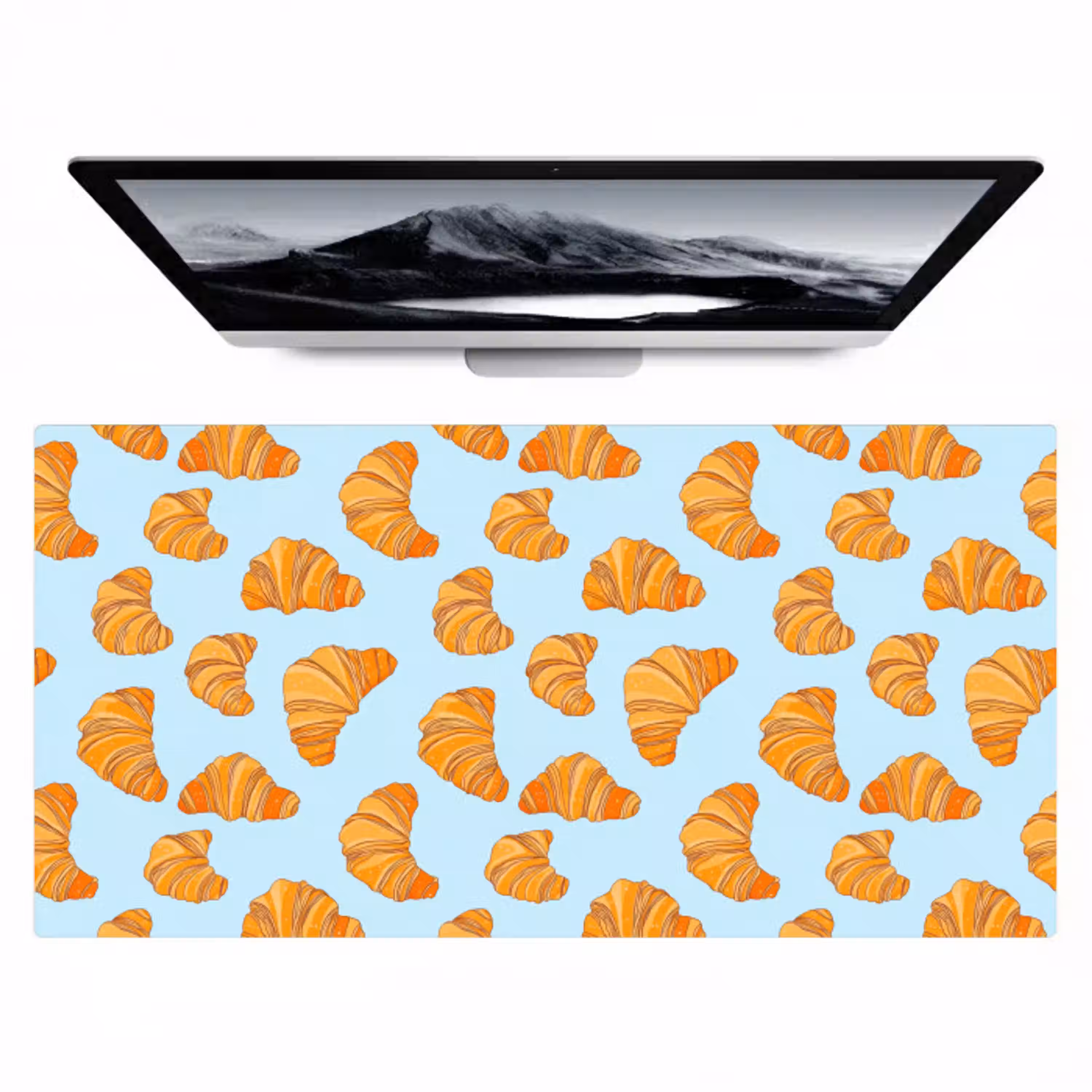 Croissant - Speels - Blauw Muismat XXL klein 681 -zzz3d