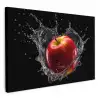 Appel - Rood - Water - Zwart - Fruit KitchenYeah - Keuken - Canvas klein -3d