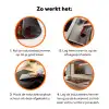 Klassiek - Kerstgroet - Sneeuwpop - Rood Inductie beschermer vinyl 3mm klein -zzzzzzz-td-werking