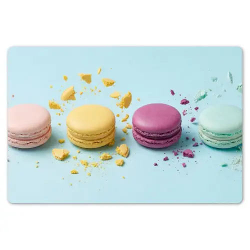 Macarons - Kleurrijk - Pastel Placemat vinyl groot -zzsfeer1_Kitchenyeah-website