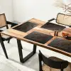 Wereldkaart - Koffie - Grijs Placemat vinyl groot -zzsfeer4_Kitchenyeah-website