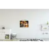 Kruiden - Ton - Specerijen - Geel - Bruin textielposter latten blank klein -kinderkamer