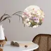 Quote - Bloemen - Schilderachtig Wandcirkel behangsticker klein -sfeer3