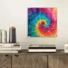 Regenboog - Tie dye - Kleurrijk - Blauw plexiglas 5mm klein -sfeer1