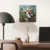 Schildpad - Zeewier - Mozaïek aluminium wit klein -sfeer5