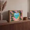 Hart - Zee - Muur Light Box met batterij (Wandlamp) middel -sfeer2
