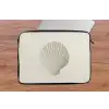 Schelp - Minimalistisch - Wit laptophoes neopreen klein -tafel