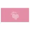Frambozen - Steel - Getekend - Roze Muismat XXL klein -3d_leeg