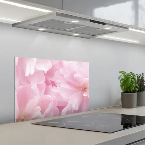 Bloemenpracht - Bloemen - Roze - Pioenroos keuken achterwand spatscherm klein -3d_schuin