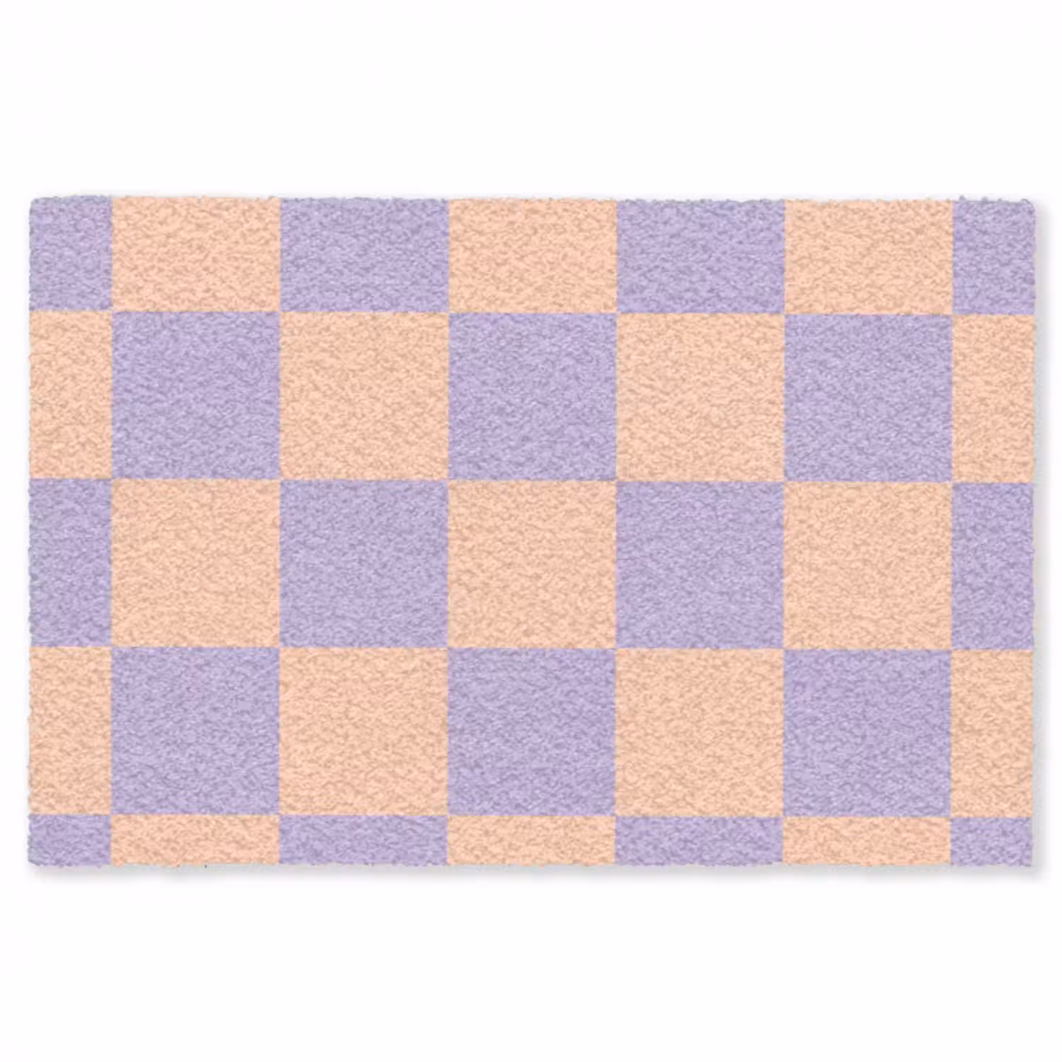Fußmatte - Schachbrettmuster - Lila - Rosa - Würfel