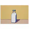 Glazen - Fles - Illustratie - Melk poster papier klein -3d