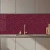 Bladeren - Patroon - Paars keuken achterwand 2 middel 871 zz_3dshopping