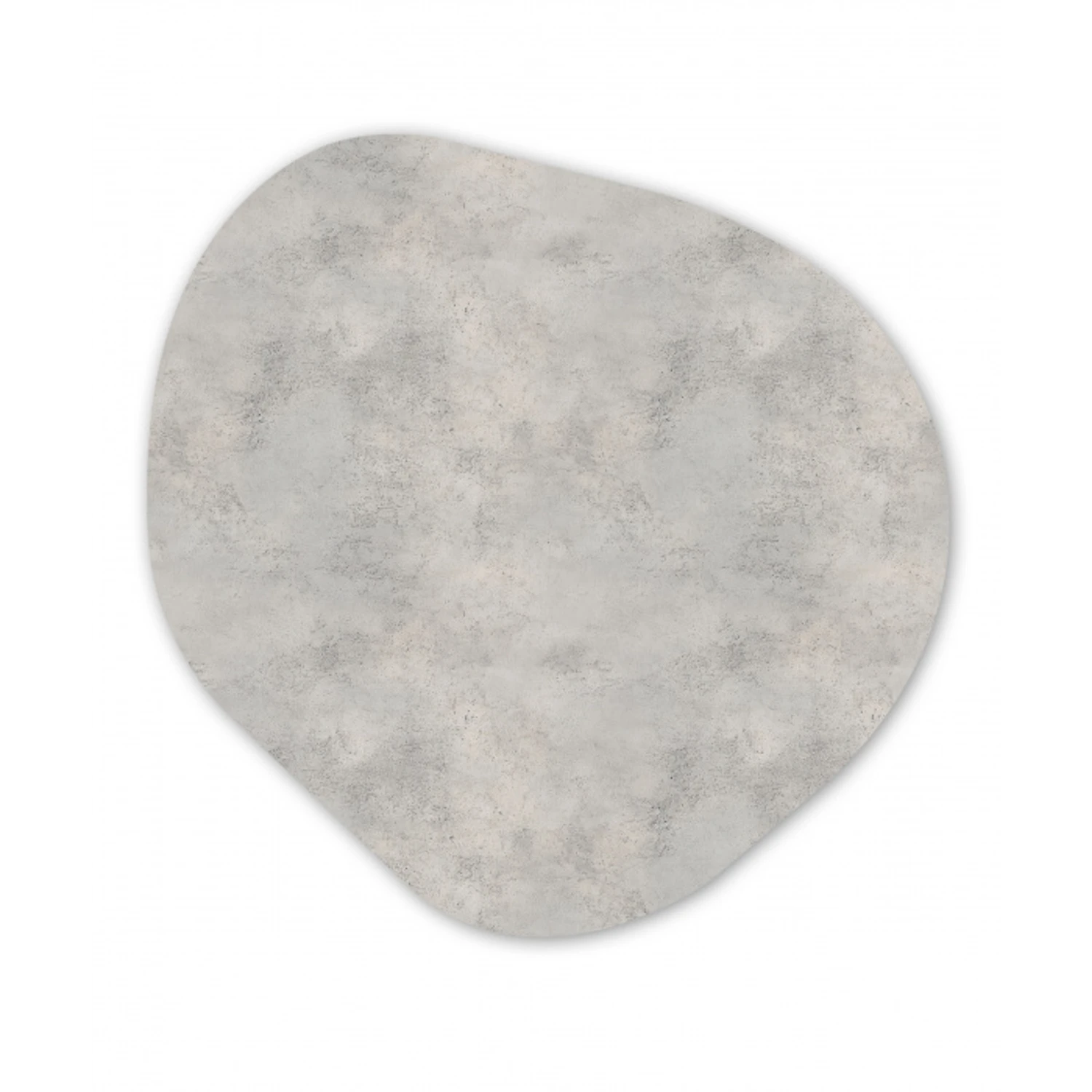 Grijs - Beton - Industrieel Wandcirkel Organisch Aluminium middel 851 -3d