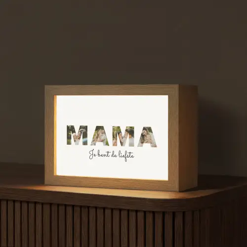 Mama - Lettercollage Light Box met kabel (Tafellamp) klein -z3d_website